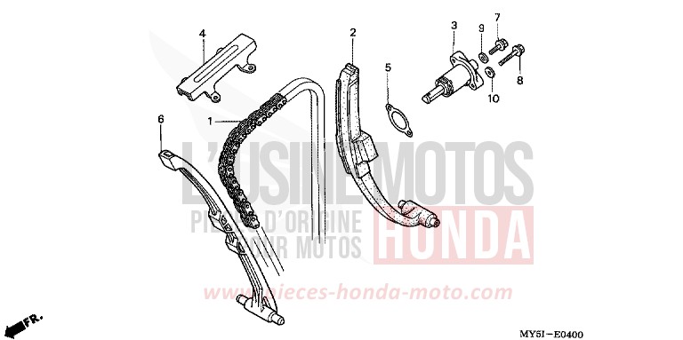 NOCKENWELLENKETTE/SPANNVORRICHTUNG von CB1300 Super Bold'or ABS MOODY BLUE METALLIC (PB296) von 2002